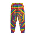 Abstract Rainbow LGBT Stripes Print Sweatpants