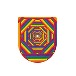 Abstract Rainbow LGBT Stripes Print Toilet Lid Cover