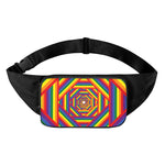Abstract Rainbow LGBT Stripes Print Waist Bag