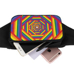 Abstract Rainbow LGBT Stripes Print Waist Bag