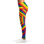 Abstract Rainbow LGBT Stripes Print Women's Leggings
