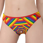 Abstract Rainbow LGBT Stripes Print Women's Panties