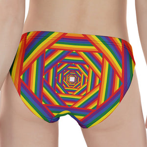 Abstract Rainbow LGBT Stripes Print Women's Panties