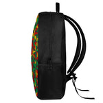 Abstract Reggae Pattern Print 17 Inch Backpack