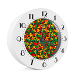 Abstract Reggae Pattern Print Alarm Clock