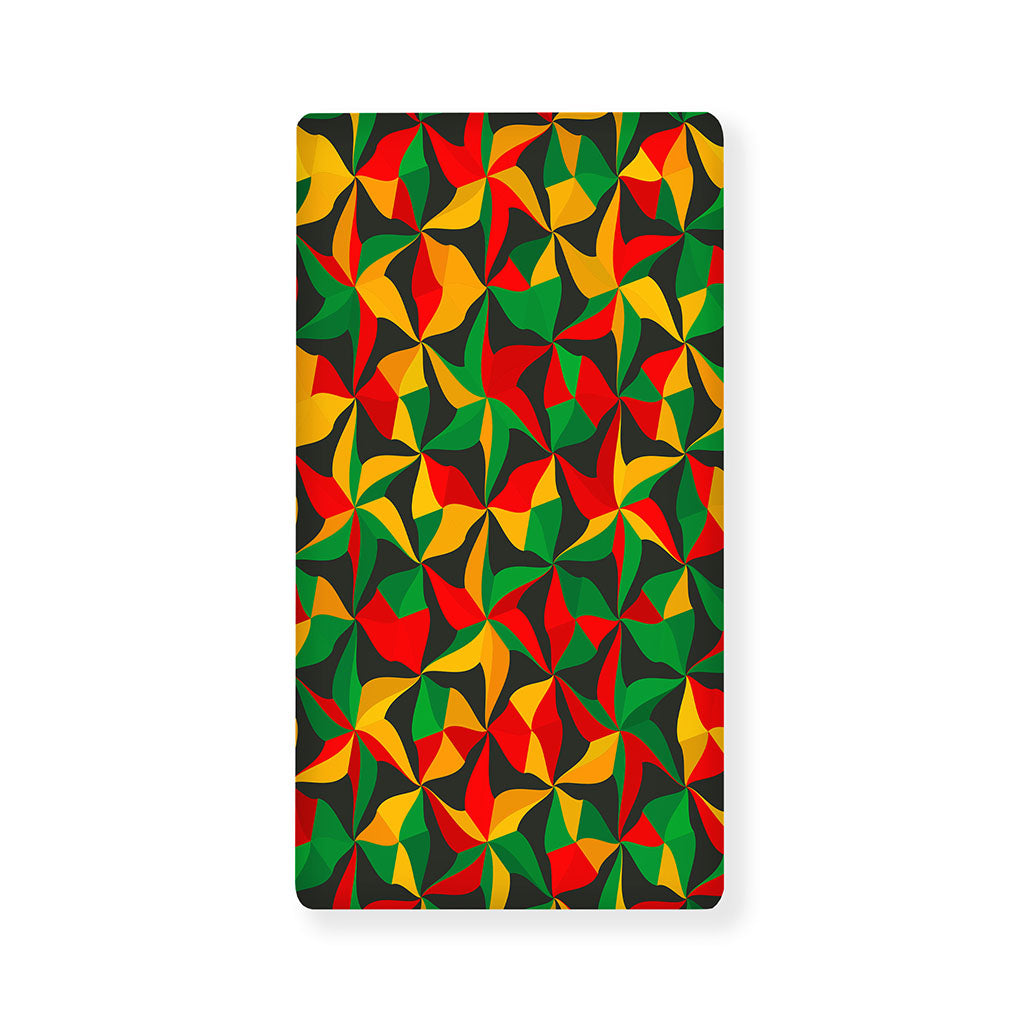 Abstract Reggae Pattern Print Baby Crib Sheet