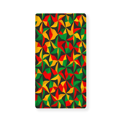 Abstract Reggae Pattern Print Baby Crib Sheet