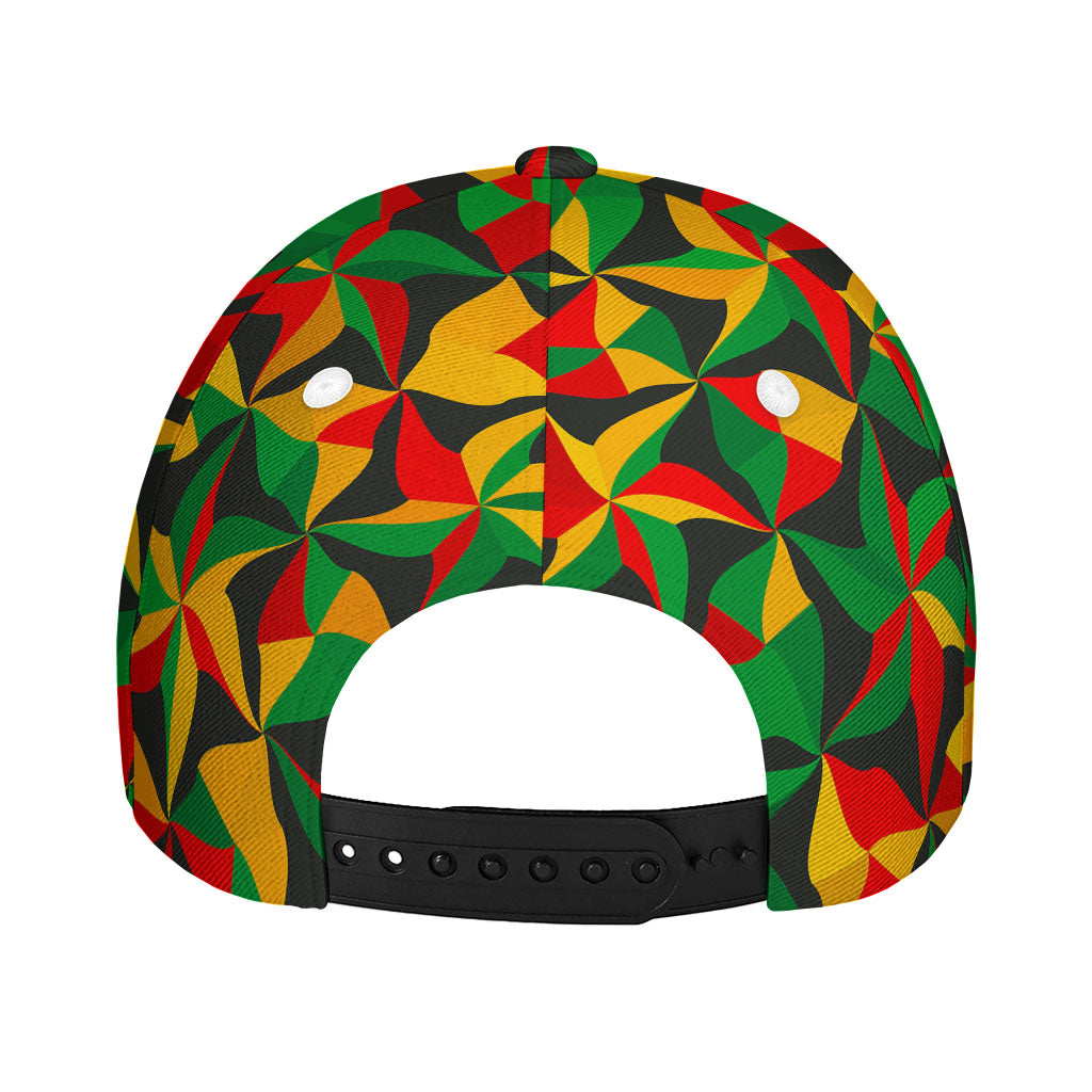 Abstract Reggae Pattern Print Baseball Cap