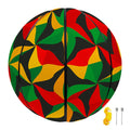 Abstract Reggae Pattern Print Basketball