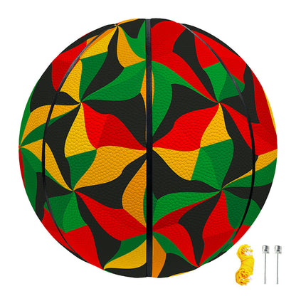 Abstract Reggae Pattern Print Basketball