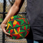 Abstract Reggae Pattern Print Basketball
