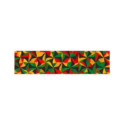 Abstract Reggae Pattern Print Bed Runner