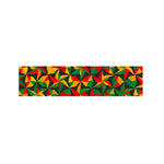 Abstract Reggae Pattern Print Bed Runner