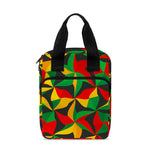 Abstract Reggae Pattern Print Bible Tote Bag