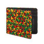 Abstract Reggae Pattern Print Bifold Wallet