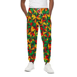 Abstract Reggae Pattern Print Cotton Pants