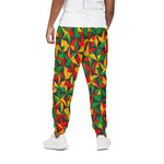 Abstract Reggae Pattern Print Cotton Pants