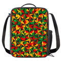 Abstract Reggae Pattern Print Crossbody Lunch Bag