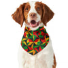 Abstract Reggae Pattern Print Dog Bandana