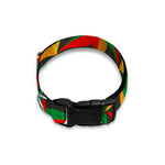 Abstract Reggae Pattern Print Dog Collar