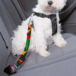 Abstract Reggae Pattern Print Dog Seat Belt