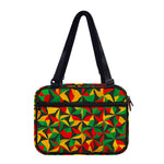 Abstract Reggae Pattern Print Double Strap Bible Bag