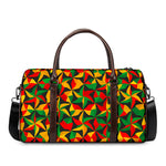 Abstract Reggae Pattern Print Duffle Bag