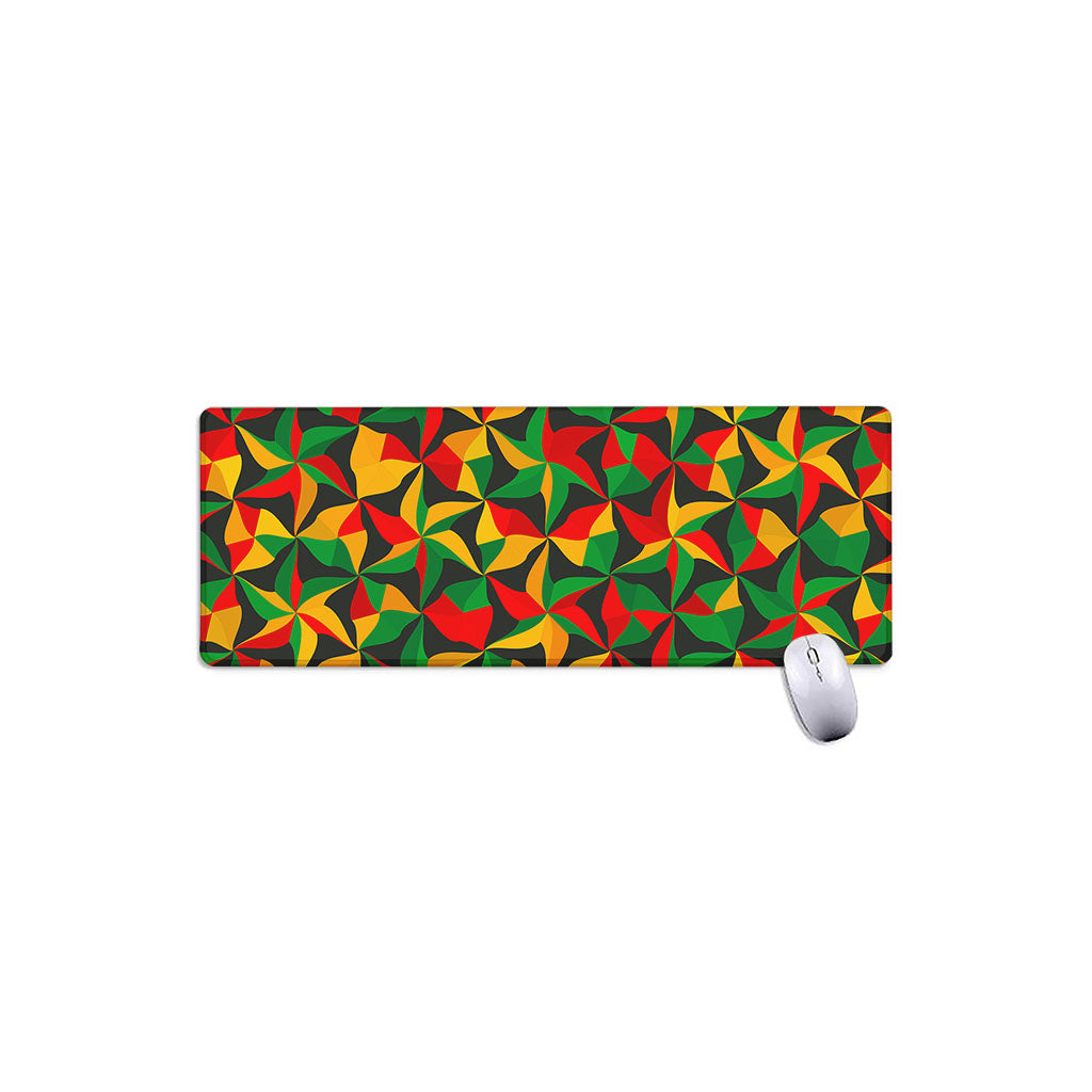 Abstract Reggae Pattern Print Extended Mouse Pad