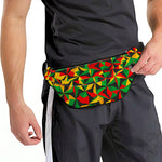 Abstract Reggae Pattern Print Fanny Pack