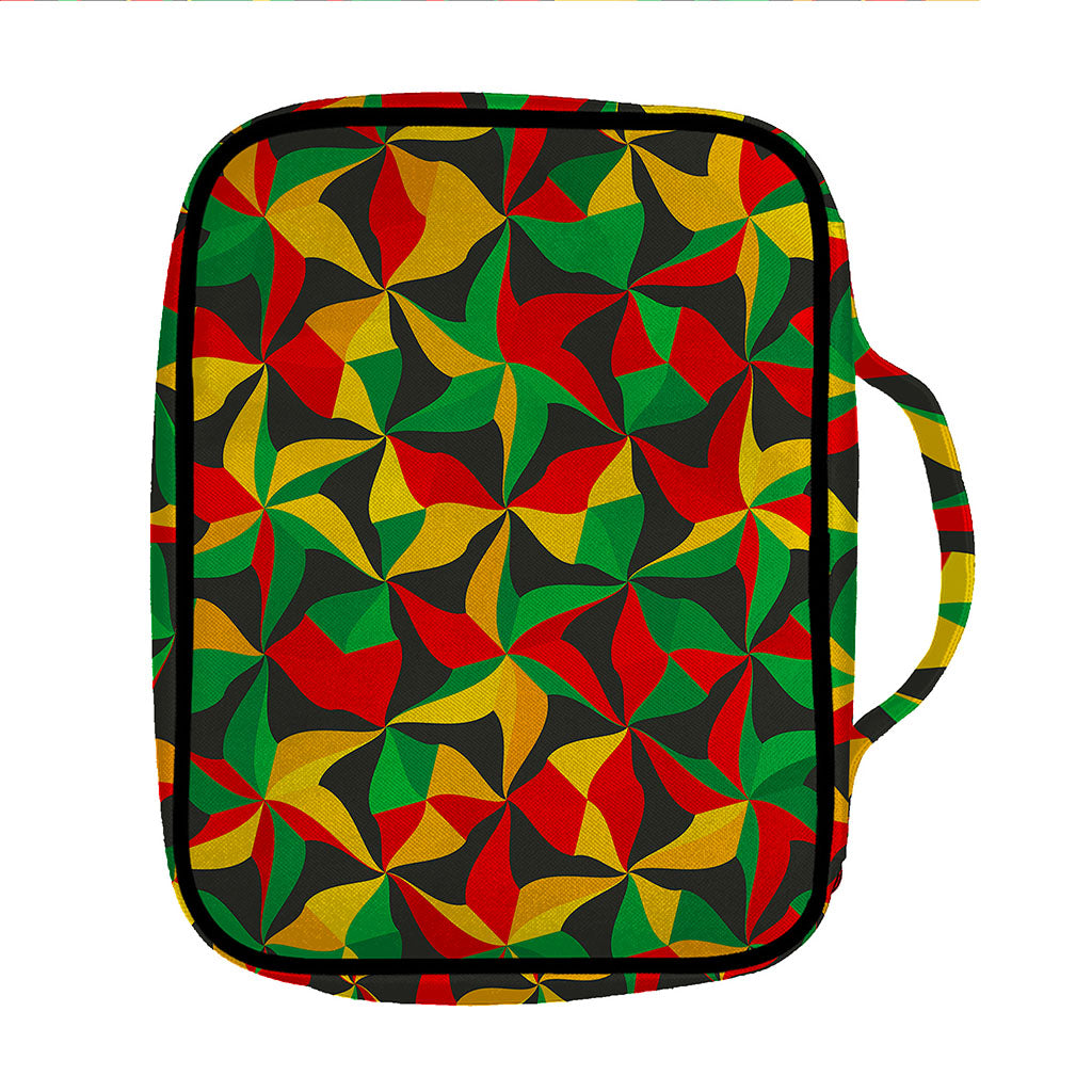 Abstract Reggae Pattern Print Front Pocket Bible Bag