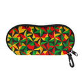 Abstract Reggae Pattern Print Glasses Case