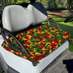Abstract Reggae Pattern Print Golf Cart Seat Cover