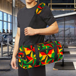 Abstract Reggae Pattern Print Gym Bag