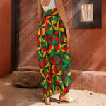 Abstract Reggae Pattern Print Harem Pants