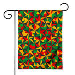 Abstract Reggae Pattern Print House Flag
