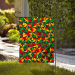 Abstract Reggae Pattern Print House Flag