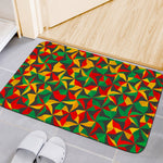 Abstract Reggae Pattern Print Indoor Door Mat