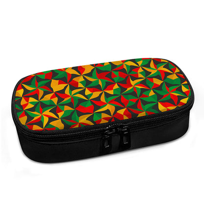 Abstract Reggae Pattern Print Insulin Cooler Travel Case