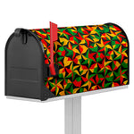Abstract Reggae Pattern Print Mailbox Cover