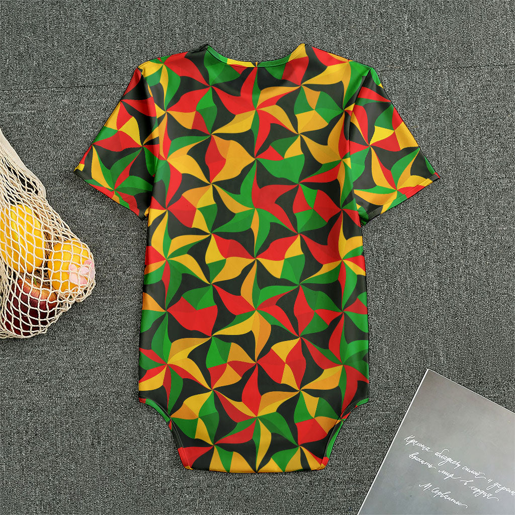 Abstract Reggae Pattern Print Men's Bodysuit
