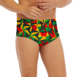 Abstract Reggae Pattern Print Men's Briefs