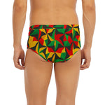 Abstract Reggae Pattern Print Men's Briefs