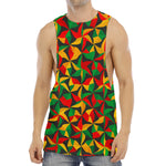 Abstract Reggae Pattern Print Men's Muscle Tank Top