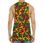 Abstract Reggae Pattern Print Men's Muscle Tank Top