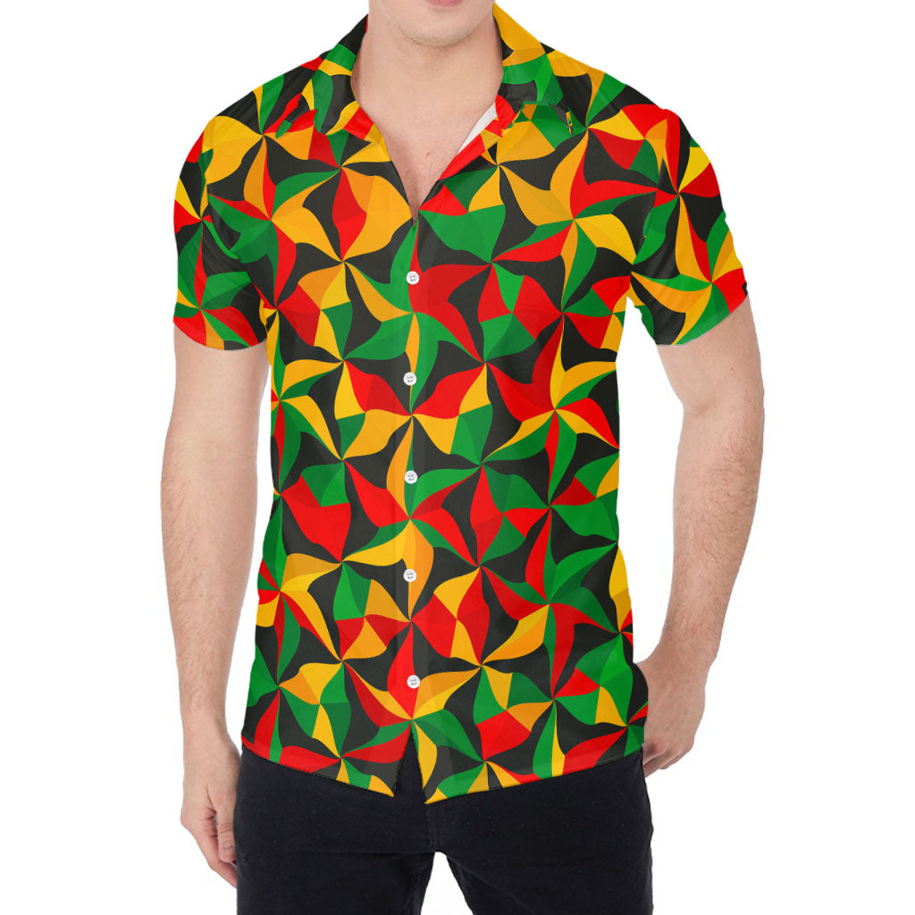 Abstract Reggae Pattern Print Men's Shirt