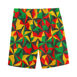 Abstract Reggae Pattern Print Men's Sports Shorts