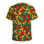 Abstract Reggae Pattern Print Men's Sports T-Shirt