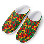 Abstract Reggae Pattern Print Mesh Casual Shoes