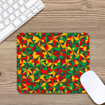 Abstract Reggae Pattern Print Mouse Pad