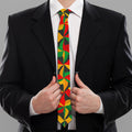 Abstract Reggae Pattern Print Necktie